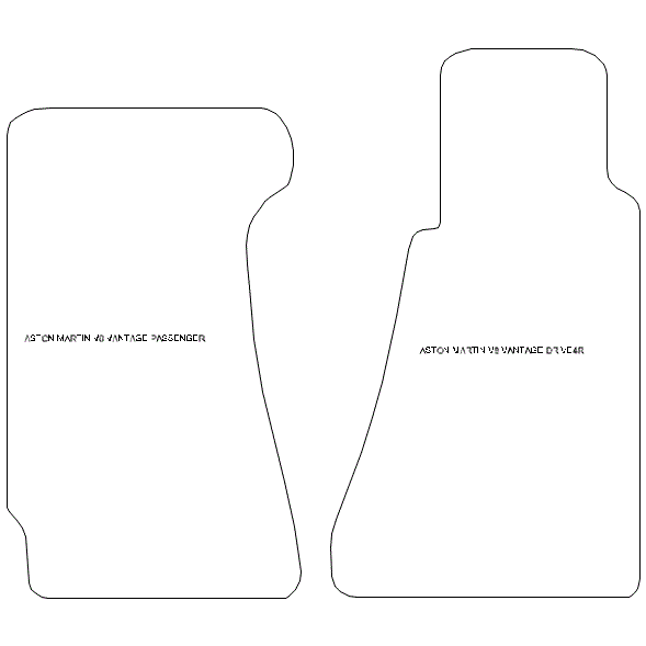 To fit Aston Martin V8 Vantage Car Mats 2005 - 2017 & Heel Pad (B) - Picture 5 of 16
